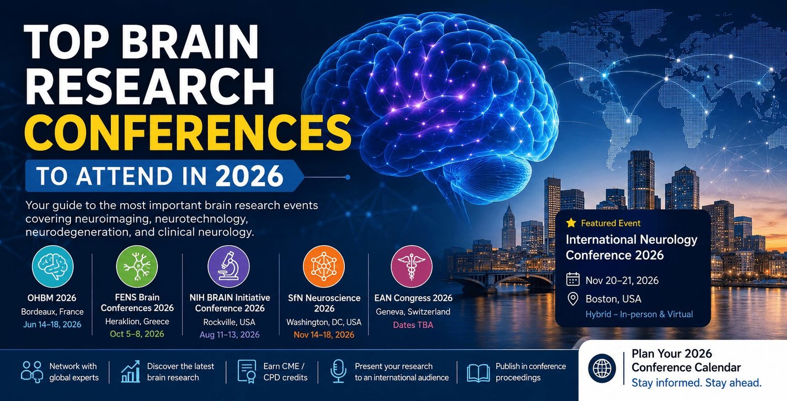 Top Brain Conferences to Attend in 2026