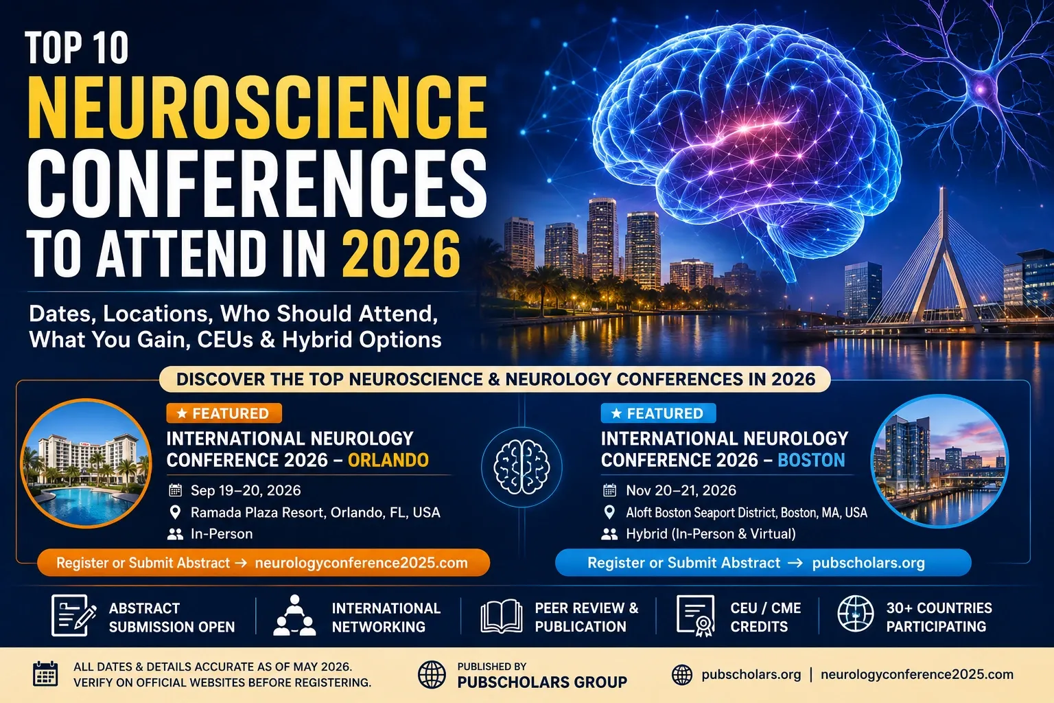 Top 10 Neuroscience Conferences to Attend in 2026